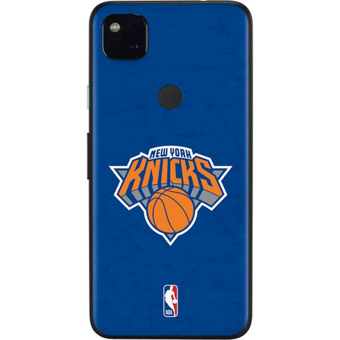 NBA New York Knicks Distressed Google Pixel 4a Skin